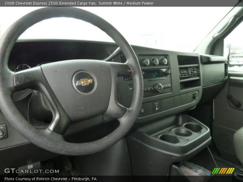 Summit White / Medium Pewter 2008 Chevrolet Express 2500 Extended Cargo Van