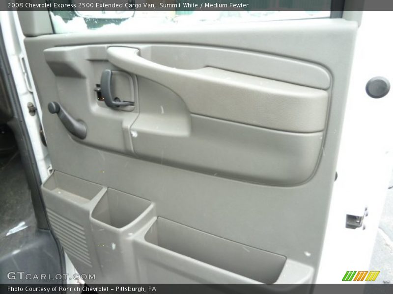 Summit White / Medium Pewter 2008 Chevrolet Express 2500 Extended Cargo Van