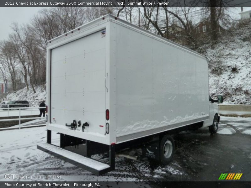 Summit White / Pewter 2012 Chevrolet Express Cutaway 3500 Commercial Moving Truck