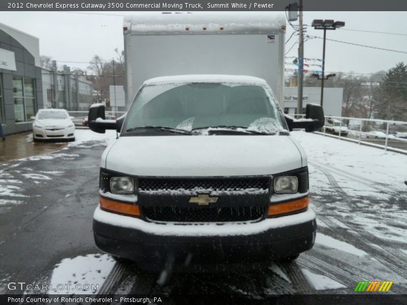 Summit White / Pewter 2012 Chevrolet Express Cutaway 3500 Commercial Moving Truck