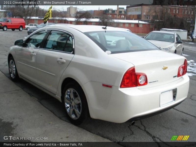 White Diamond Tricoat / Titanium 2011 Chevrolet Malibu LT