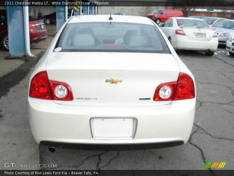 White Diamond Tricoat / Titanium 2011 Chevrolet Malibu LT