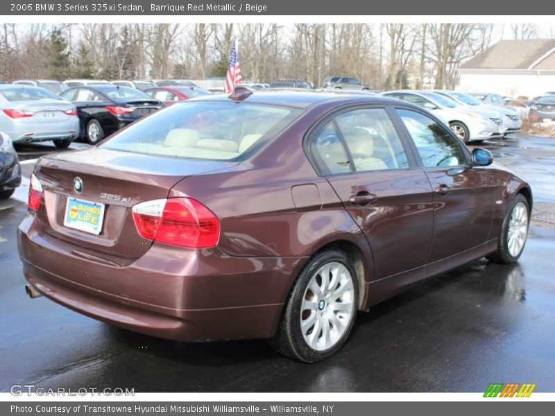 Barrique Red Metallic / Beige 2006 BMW 3 Series 325xi Sedan