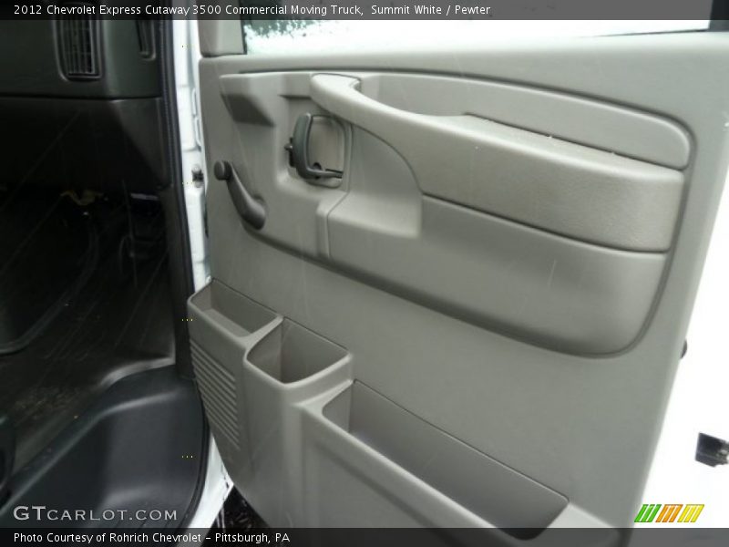 Summit White / Pewter 2012 Chevrolet Express Cutaway 3500 Commercial Moving Truck