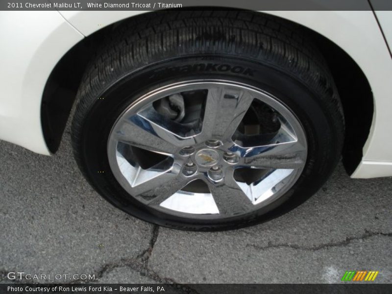 White Diamond Tricoat / Titanium 2011 Chevrolet Malibu LT