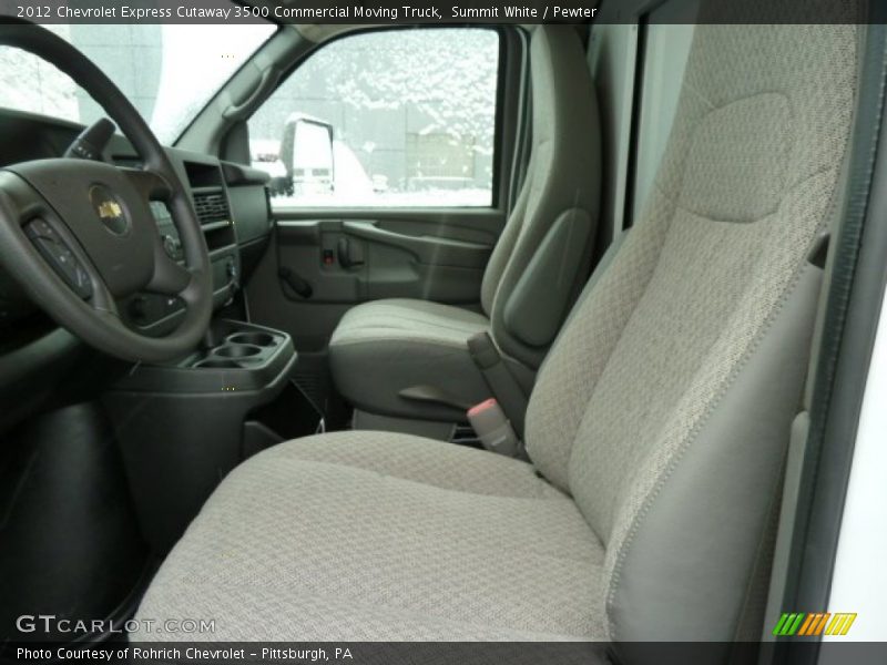 Summit White / Pewter 2012 Chevrolet Express Cutaway 3500 Commercial Moving Truck