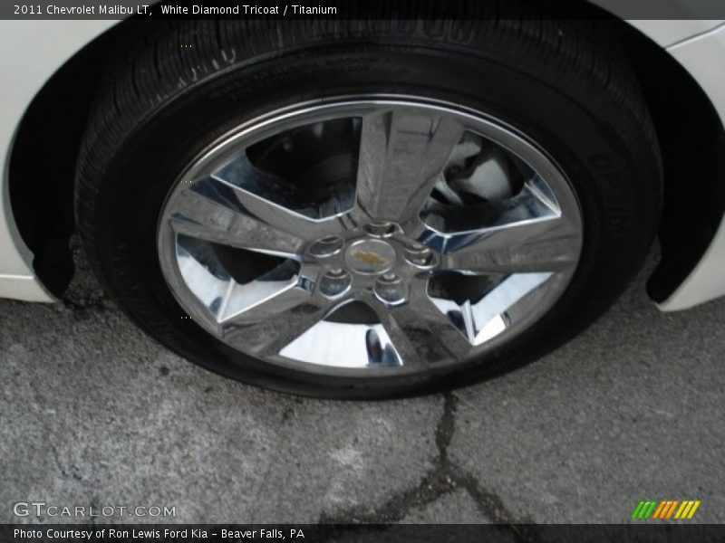 White Diamond Tricoat / Titanium 2011 Chevrolet Malibu LT