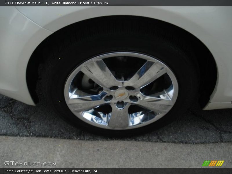 White Diamond Tricoat / Titanium 2011 Chevrolet Malibu LT