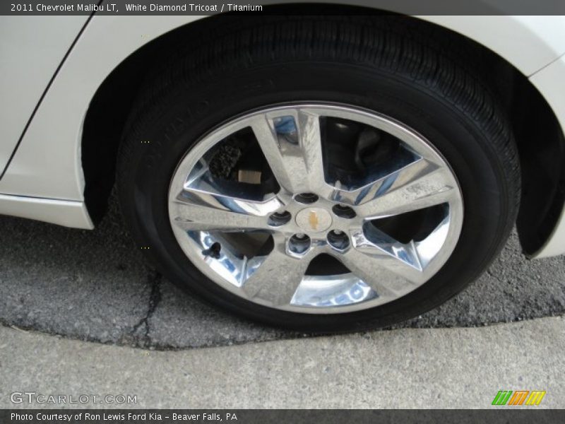 White Diamond Tricoat / Titanium 2011 Chevrolet Malibu LT