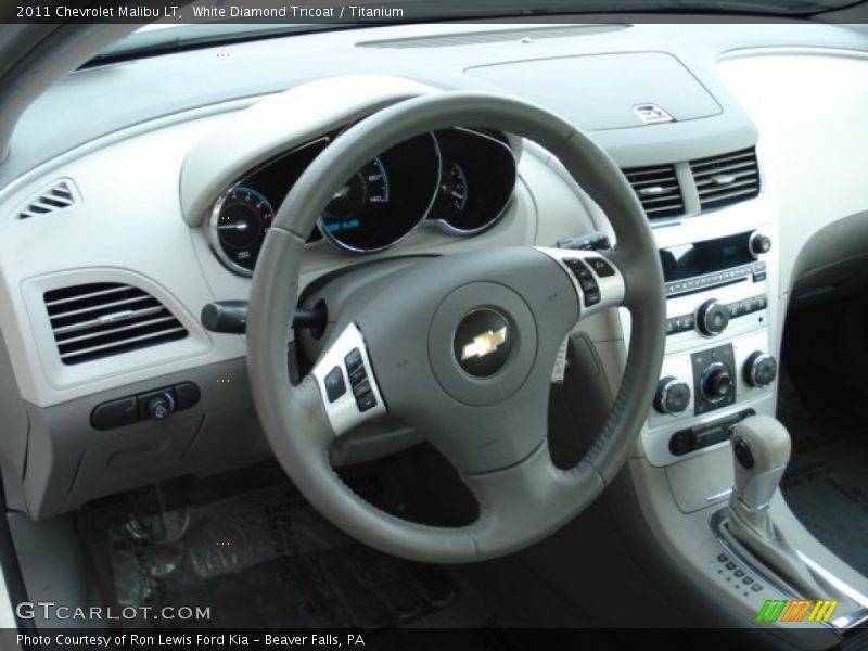 White Diamond Tricoat / Titanium 2011 Chevrolet Malibu LT