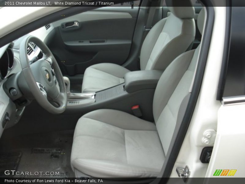 White Diamond Tricoat / Titanium 2011 Chevrolet Malibu LT
