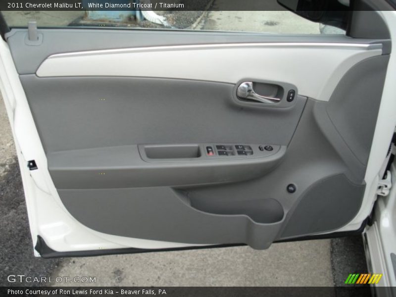 White Diamond Tricoat / Titanium 2011 Chevrolet Malibu LT