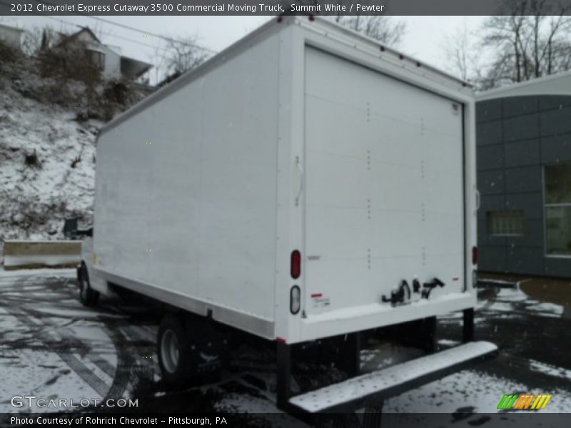 Summit White / Pewter 2012 Chevrolet Express Cutaway 3500 Commercial Moving Truck
