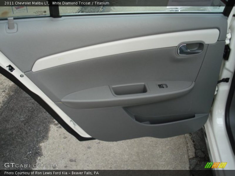 White Diamond Tricoat / Titanium 2011 Chevrolet Malibu LT