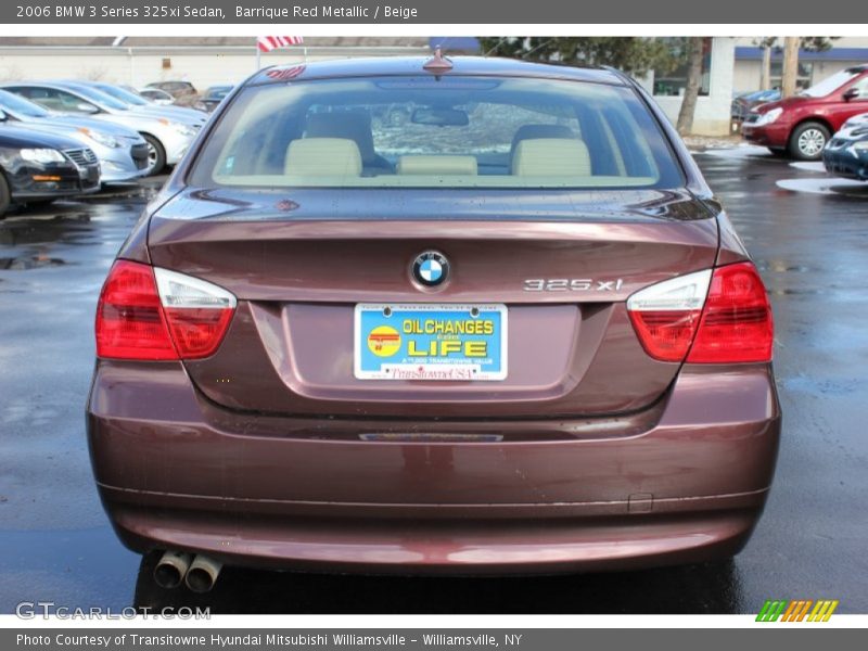 Barrique Red Metallic / Beige 2006 BMW 3 Series 325xi Sedan
