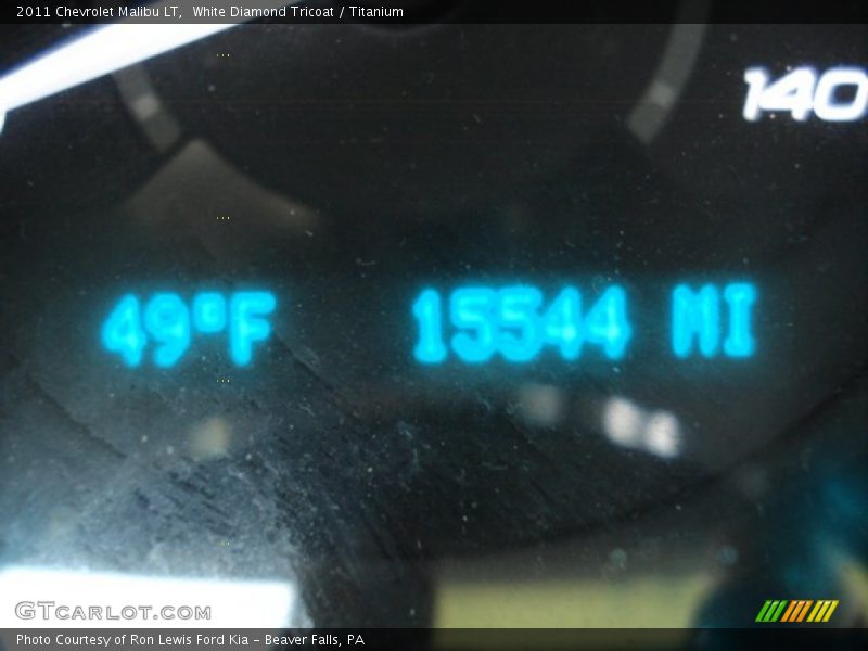 White Diamond Tricoat / Titanium 2011 Chevrolet Malibu LT