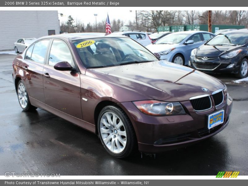 Barrique Red Metallic / Beige 2006 BMW 3 Series 325xi Sedan