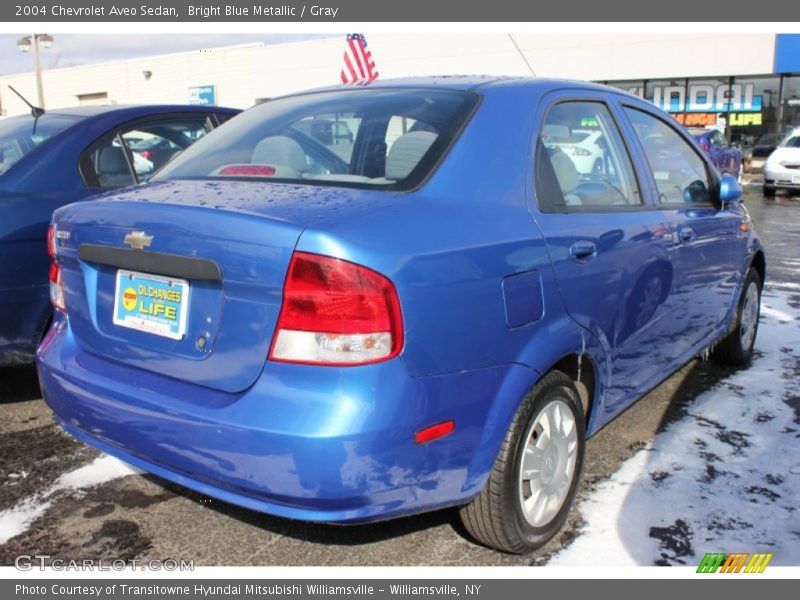 Bright Blue Metallic / Gray 2004 Chevrolet Aveo Sedan