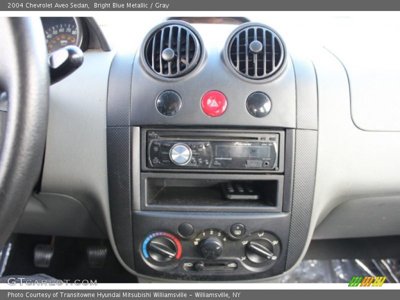 Bright Blue Metallic / Gray 2004 Chevrolet Aveo Sedan
