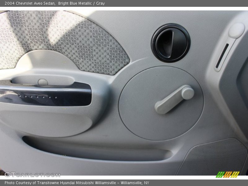 Bright Blue Metallic / Gray 2004 Chevrolet Aveo Sedan