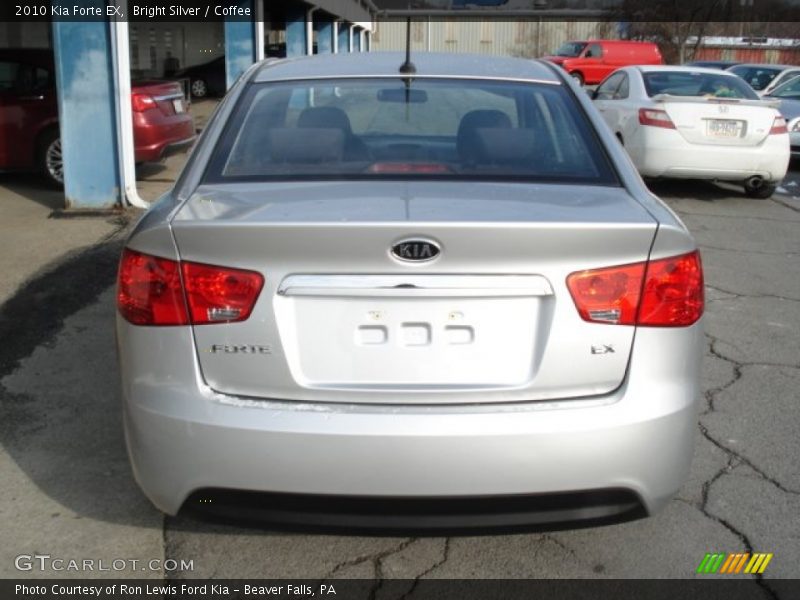 Bright Silver / Coffee 2010 Kia Forte EX