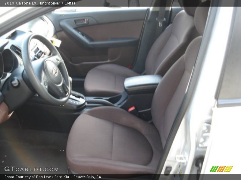 Bright Silver / Coffee 2010 Kia Forte EX