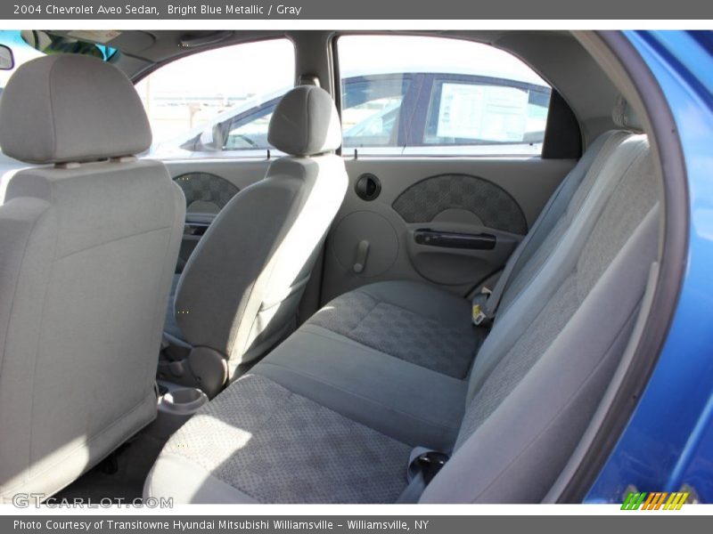 Bright Blue Metallic / Gray 2004 Chevrolet Aveo Sedan