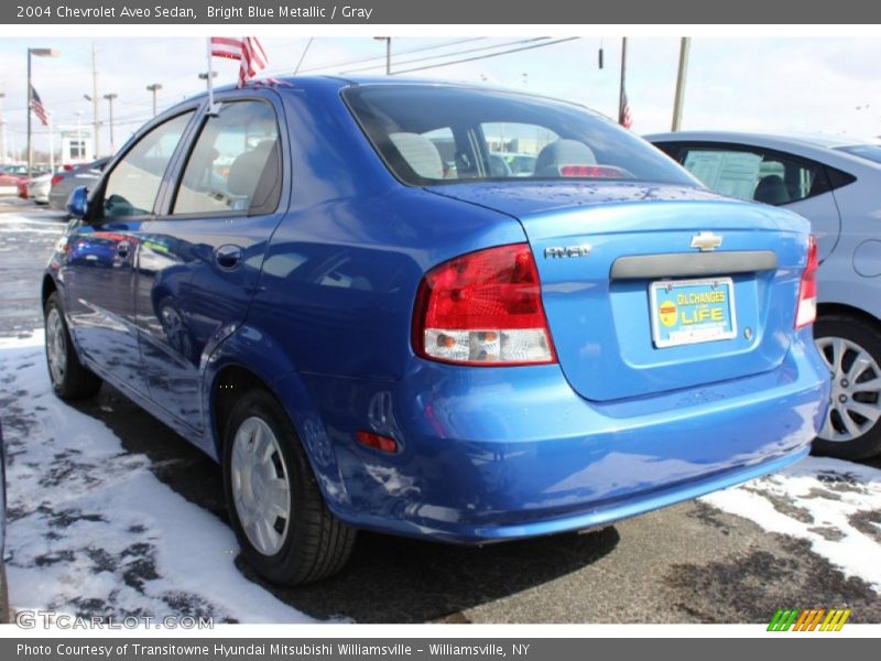 Bright Blue Metallic / Gray 2004 Chevrolet Aveo Sedan