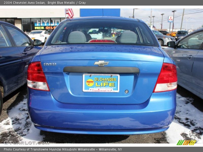 Bright Blue Metallic / Gray 2004 Chevrolet Aveo Sedan