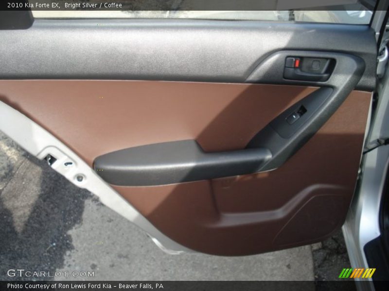 Bright Silver / Coffee 2010 Kia Forte EX