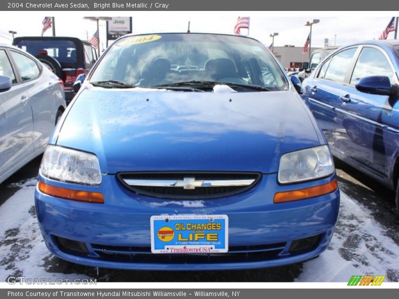 Bright Blue Metallic / Gray 2004 Chevrolet Aveo Sedan