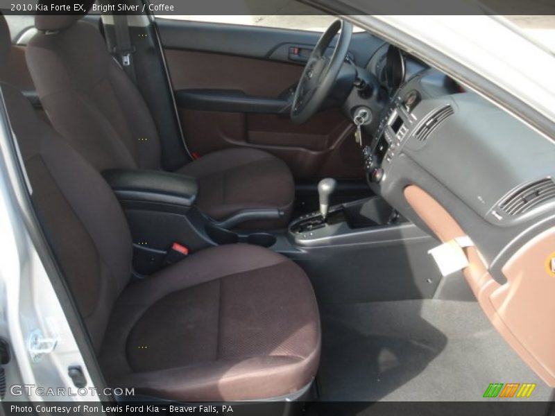 Bright Silver / Coffee 2010 Kia Forte EX