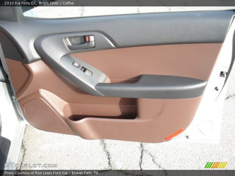 Bright Silver / Coffee 2010 Kia Forte EX