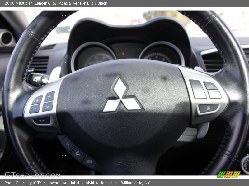 Apex Silver Metallic / Black 2008 Mitsubishi Lancer GTS