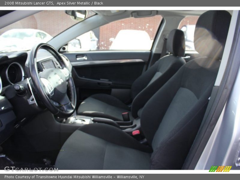 Apex Silver Metallic / Black 2008 Mitsubishi Lancer GTS