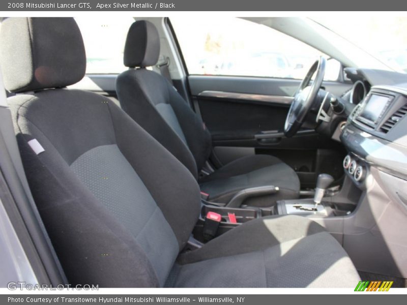 Apex Silver Metallic / Black 2008 Mitsubishi Lancer GTS