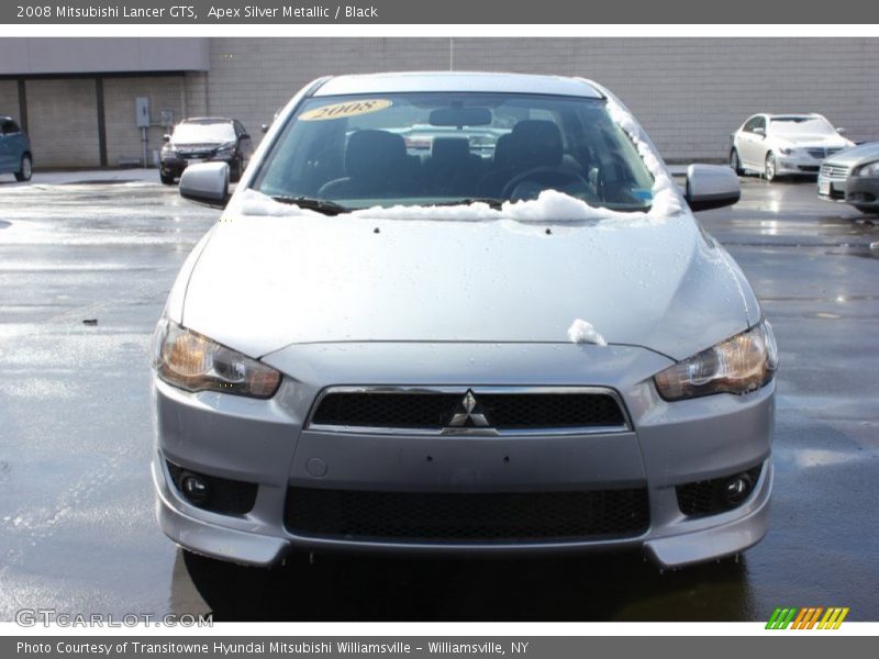 Apex Silver Metallic / Black 2008 Mitsubishi Lancer GTS