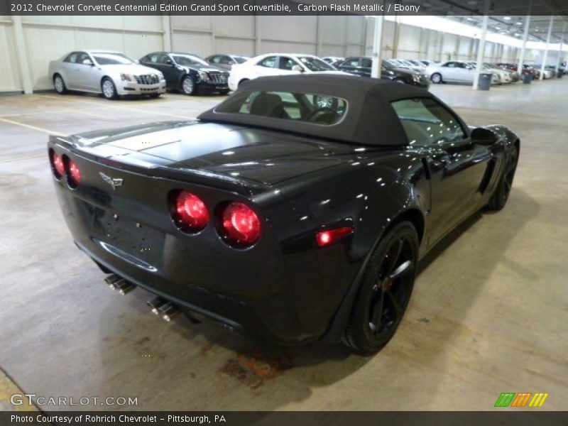 Carbon Flash Metallic / Ebony 2012 Chevrolet Corvette Centennial Edition Grand Sport Convertible
