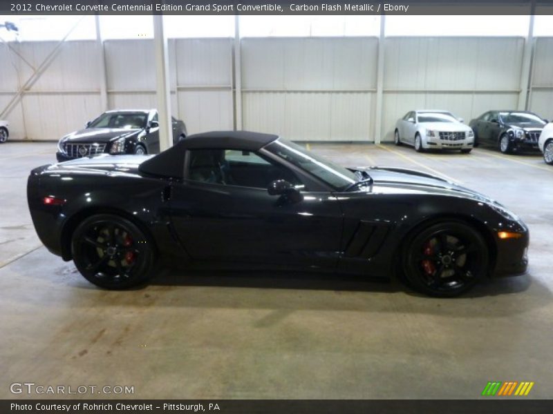 Carbon Flash Metallic / Ebony 2012 Chevrolet Corvette Centennial Edition Grand Sport Convertible