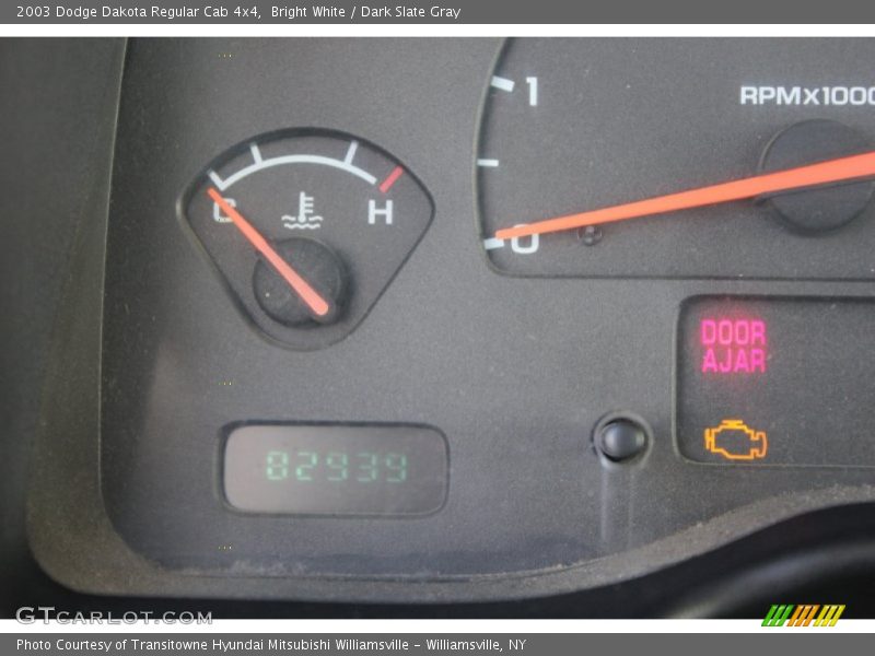 Bright White / Dark Slate Gray 2003 Dodge Dakota Regular Cab 4x4