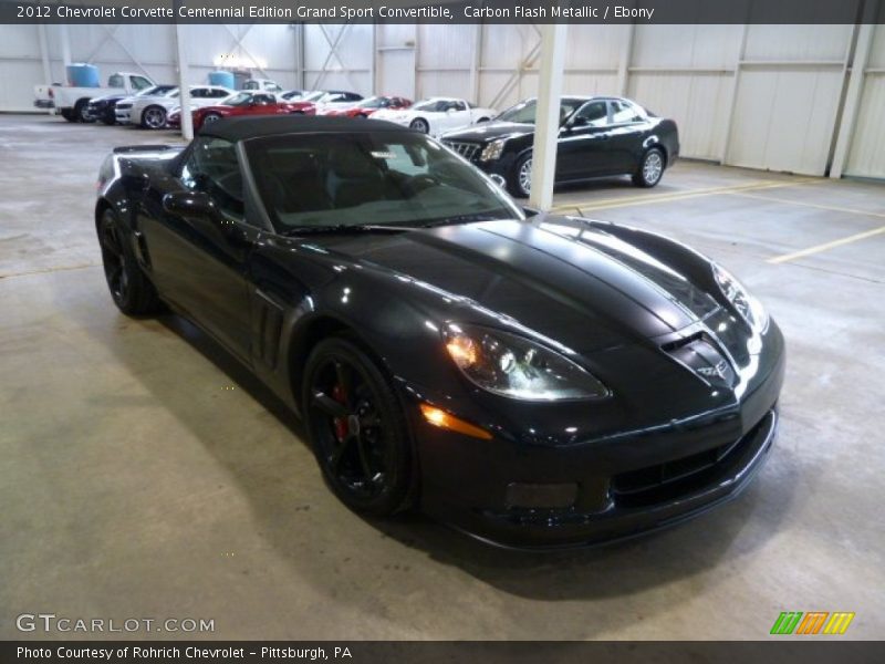 Carbon Flash Metallic / Ebony 2012 Chevrolet Corvette Centennial Edition Grand Sport Convertible