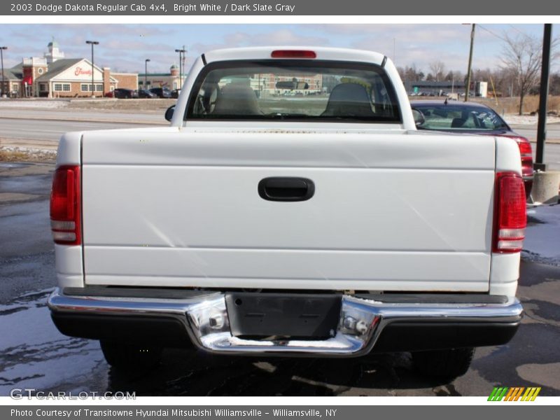 Bright White / Dark Slate Gray 2003 Dodge Dakota Regular Cab 4x4