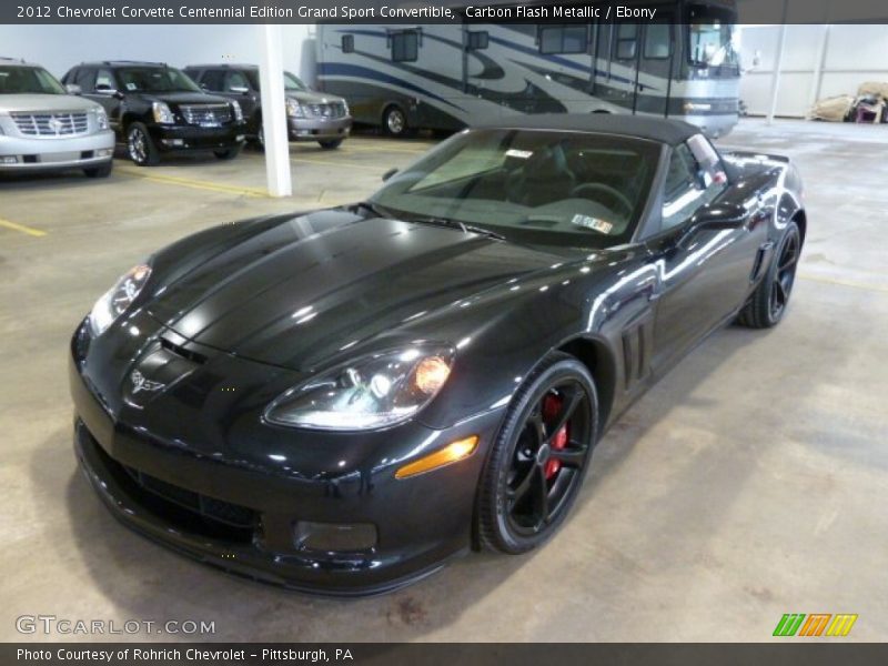 Carbon Flash Metallic / Ebony 2012 Chevrolet Corvette Centennial Edition Grand Sport Convertible