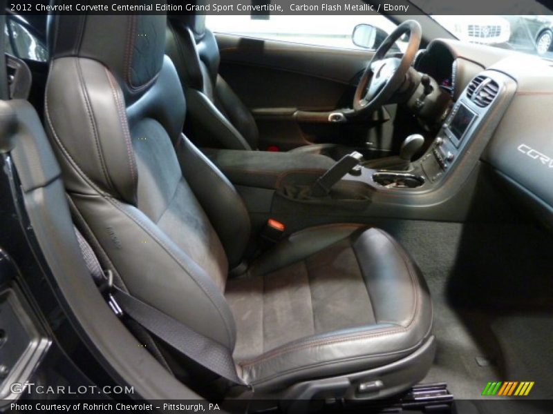  2012 Corvette Centennial Edition Grand Sport Convertible Ebony Interior