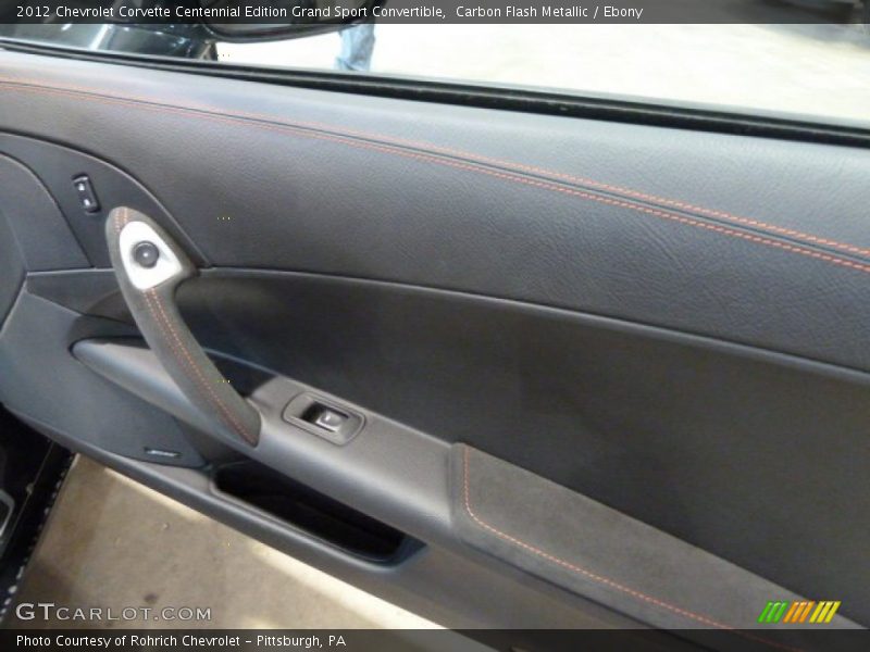 Carbon Flash Metallic / Ebony 2012 Chevrolet Corvette Centennial Edition Grand Sport Convertible