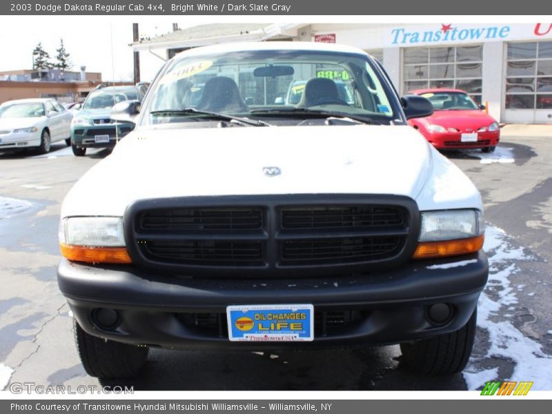 Bright White / Dark Slate Gray 2003 Dodge Dakota Regular Cab 4x4