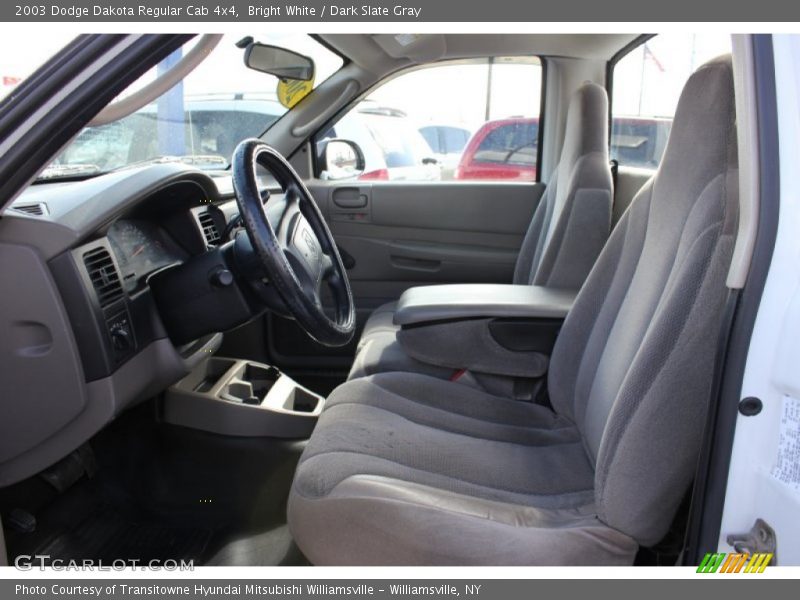 Bright White / Dark Slate Gray 2003 Dodge Dakota Regular Cab 4x4