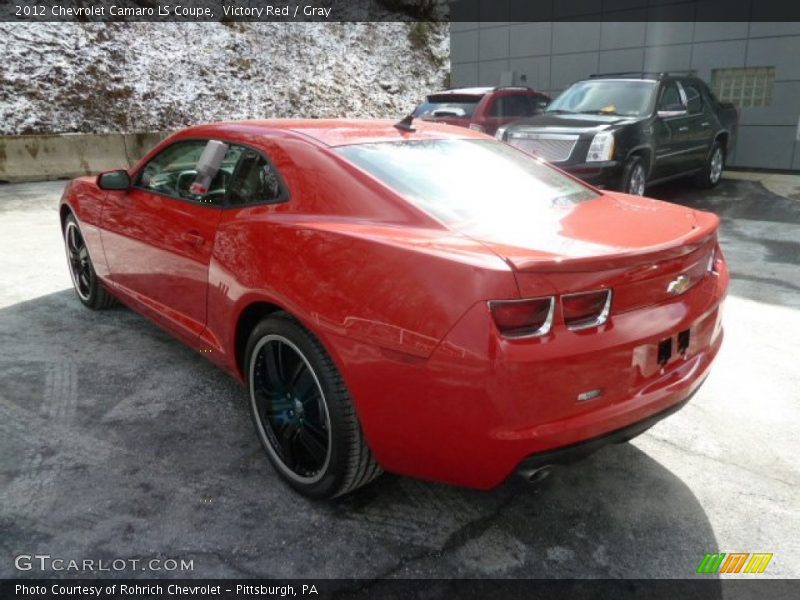 Victory Red / Gray 2012 Chevrolet Camaro LS Coupe