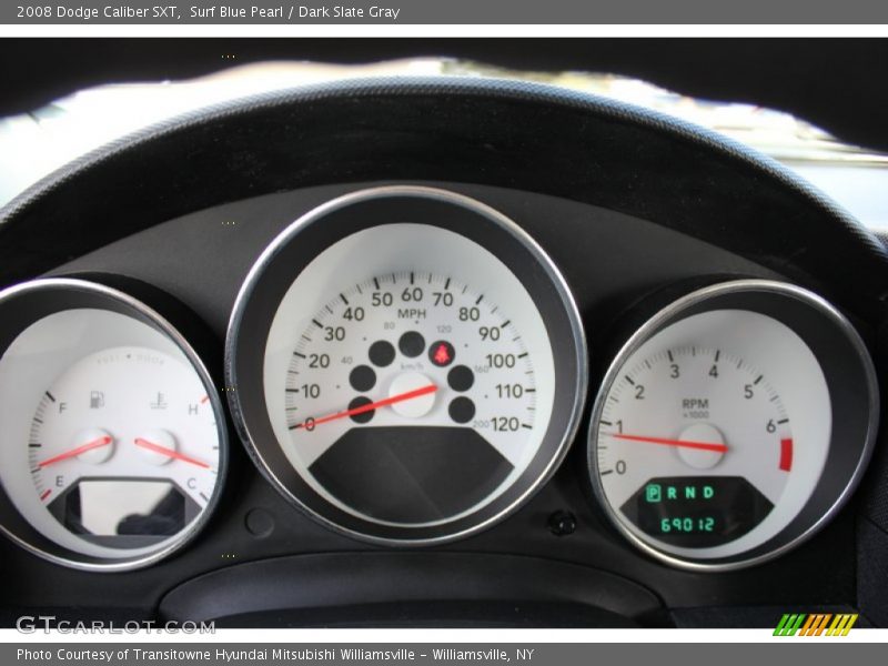 Surf Blue Pearl / Dark Slate Gray 2008 Dodge Caliber SXT
