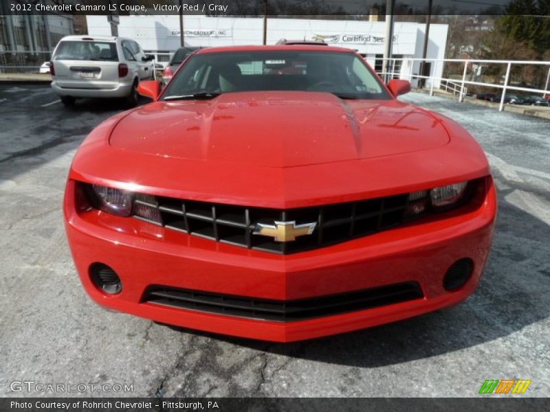 Victory Red / Gray 2012 Chevrolet Camaro LS Coupe